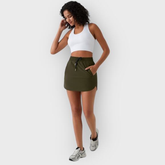 Halara XS High Waist Skort Drawstring Side Pocket Tennis Golf Workout Athleisure - Picture 7 of 9